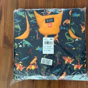 NWT the children's place snow overalls dinosaurs 18 to 24 months ski overalls
